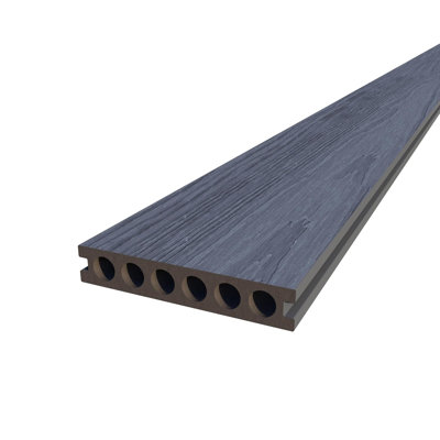  96" X 5.4" Composite Outdoor Decking Planks(9 Pieces)-Includes Installation Accessories