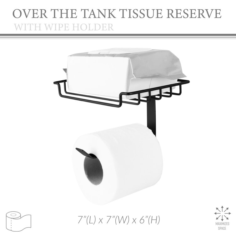 Toilet Paper Holder Over The Tank Tissue Roll Holder Hanging Over