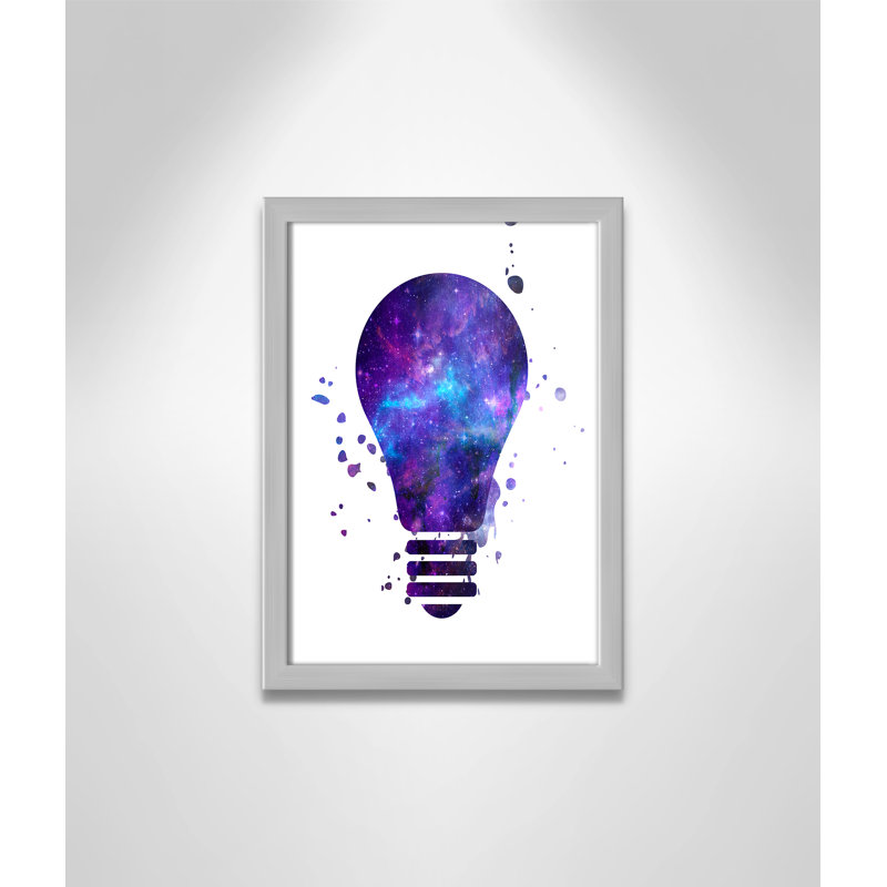 Décoration murale pour enfants light vagues, H 15 po x l 11 po x P 1,19 po, Encadré de boîte argent