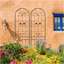 Paquet de 4 treillis de jardin en métal 86,7 "x 19,7" antirouille pour plantes grimpantes