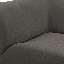 Coin de coin en tissu recyclé gris Zenith-119402017