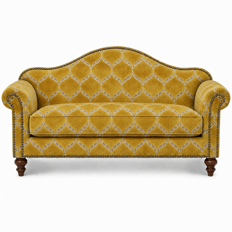 Medallian Velvet | Eliza Fabric, Gold