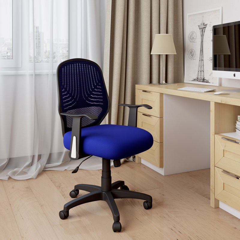 Chaise de travail en filet Myres, Bleu