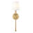 Jisele 21 inch Rubbed Brass 1 Light Wall Sconce-574197668