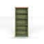 Bibliothèque polyvalente en bois avec cinq tablettes, parfaite pour exposer et organiser des objets dans n'importe quelle pièce.