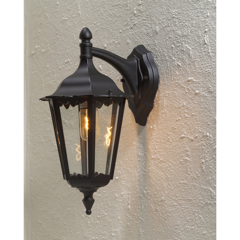 Firenze Outdoor Wall Lantern, Black