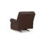 Fauteuil inclinable manuel Reeve, garniture cloutée, mélange de cuir brun foncé