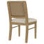 Chaise d'appoint rembourrée, ensemble de 2