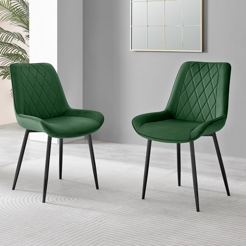 Tierra Dining Set with 4 Chairs, Green/Black
