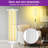 64.17" RGBIC Cylinder Bright Floor Lamps With Glass Lampshade With Wire Reinforcement And Remote Control-118033350