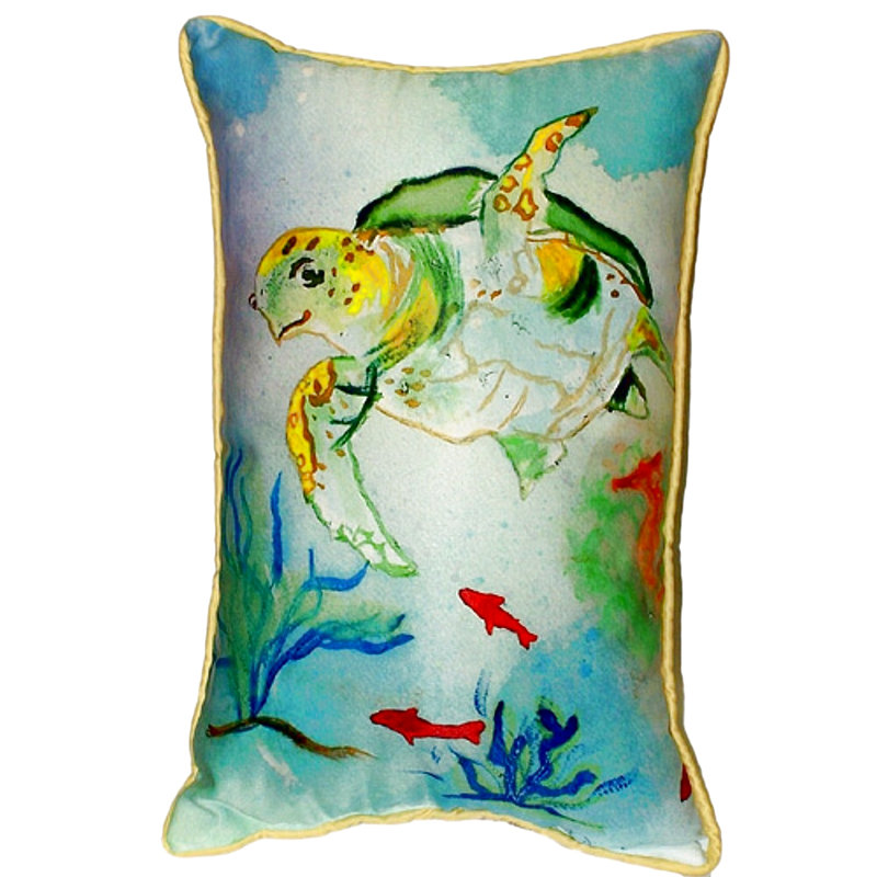 Sea Turtle Outdoor Rectangular Pillow Cover & Insert, 20" x 24"