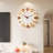 Brown & White Animal Themed Round Wall Clock