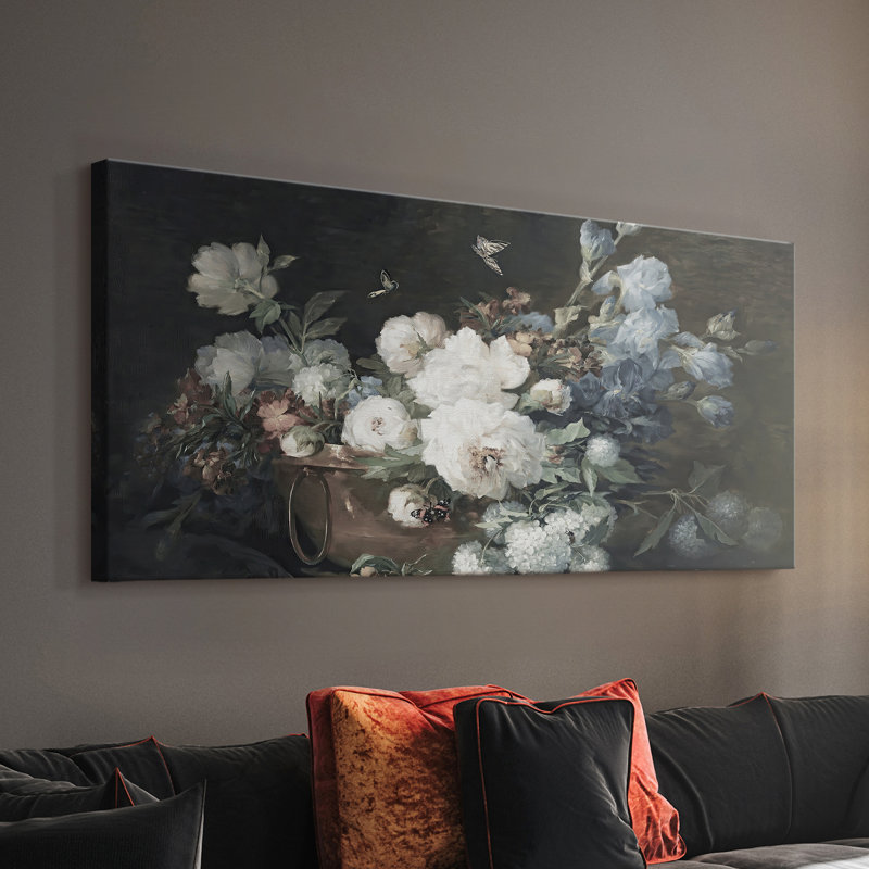 Botanical Series-CD XXXVI - Toile tendue avec châssis - Prêt à accrocher, H 24 po x l 48 po
