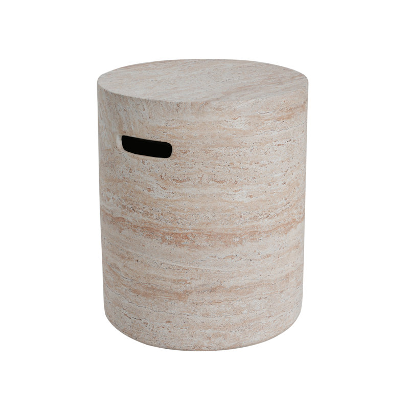 Table d'appoint en béton Travertine Finish