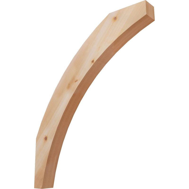Thorton Knee Brace, 3 1/2"W Western Red Cedar (Smooth), 30-in. D x 36-in. H