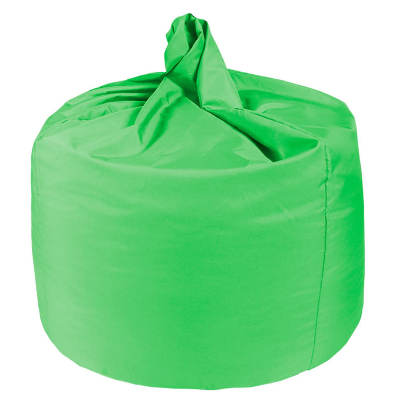 Attenborough Polyester Outdoor Friendly Refillable Bean Bag Chair, Lime, 80cm H x 70cm W x 70cm D