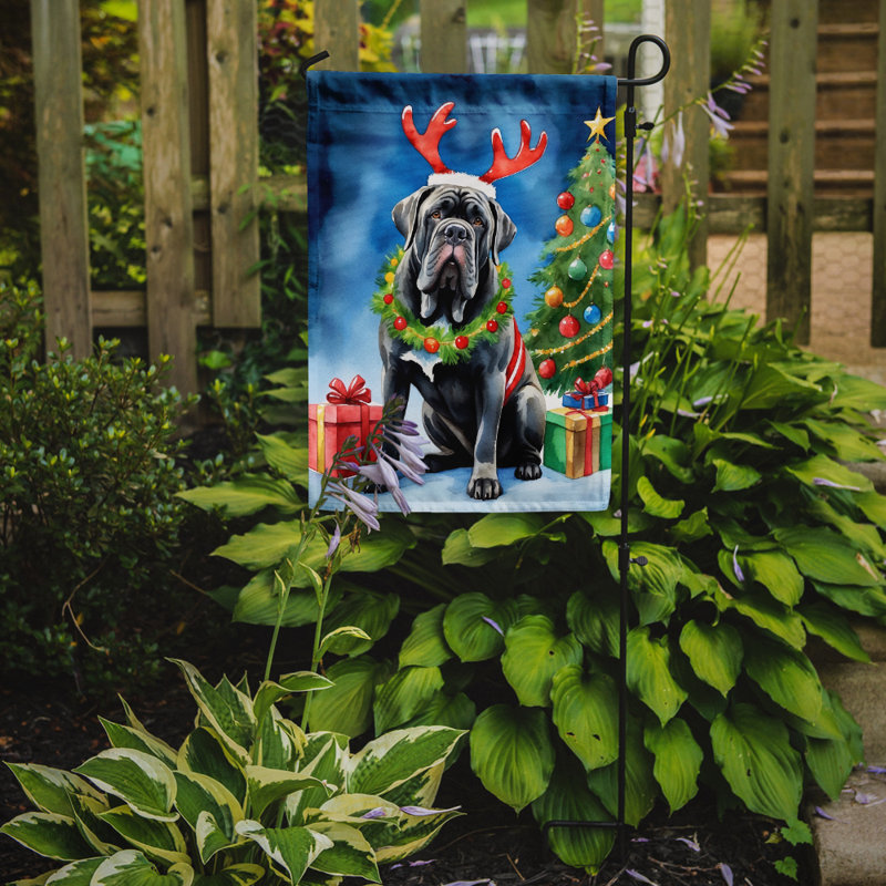 Drapeau de Noël renne de jardin, Mâtin napolitain