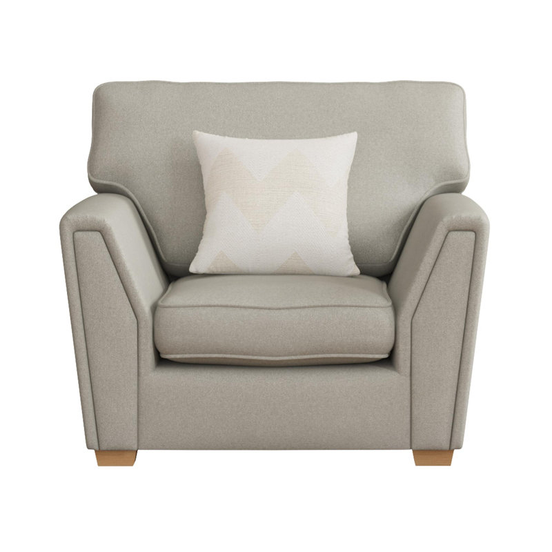 Upholstered Armchair, Steel