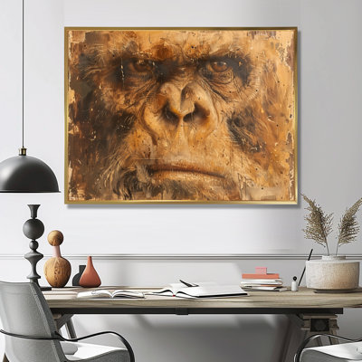 Black Brown Ancient Bigfoot II - Bigfoot Wall Decor
