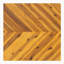 Table basse ovale en bois d'acacia à motif chevrons, style rustique chic moderne, finition cappuccino