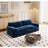 66" Queen Pull Out Sofa Bed, 3-in-1 Convertible Sleeper Sofa Multi-Functional Velvet Loveseat Bed-1870766261