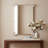 "Elegance Rectangular Wall Mirror", 27"x39" Featuring 3" Half Sphere Corner Glass Embellishment