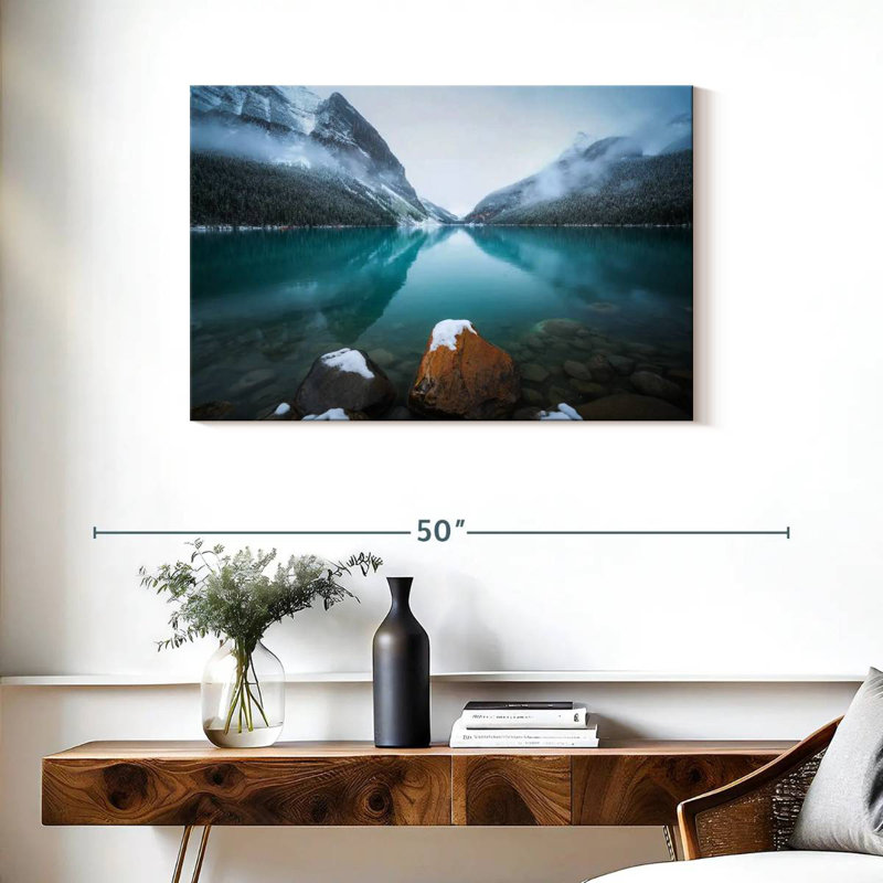 Alvord Foggy Lake Louise, H 24 po x l 36 po