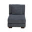 KK- 123" Dark Grey Corduroy 7-Piece Corduroy Sectional