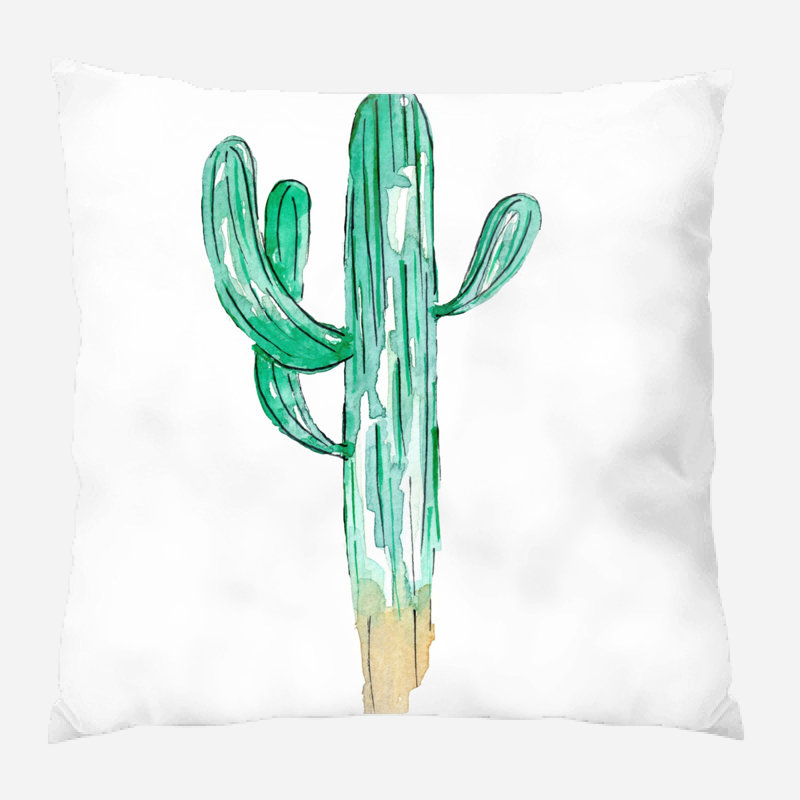 Coussin décoratif cactus Saguaro, Synthétique, Extérieur