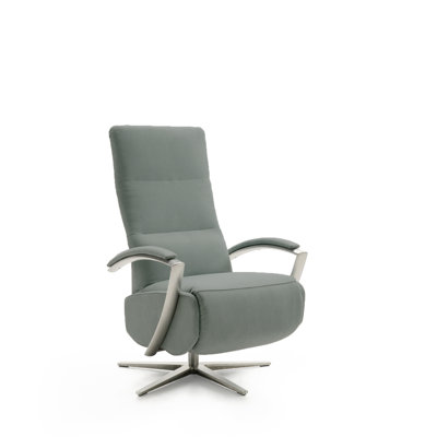 Amalgre Upholstered Swivel Recliner