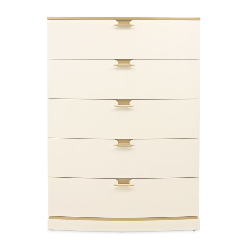 La Terrazza 5-Drawer Chest - Creamy Pearl