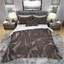 Ensemble de housse de couette pliée en soie foncée designart-35228969
