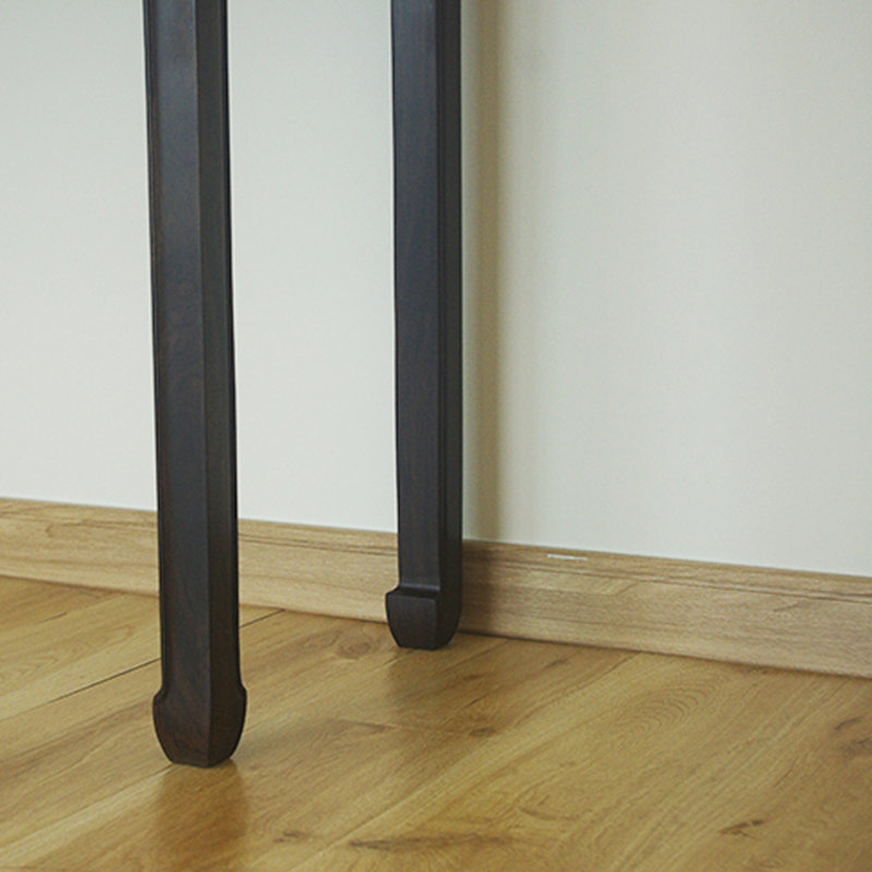Console noire, H 32,3 po x l 50,4 po x P 15,7 po