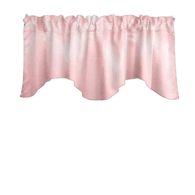 Solid Colour Scalloped Window Valance