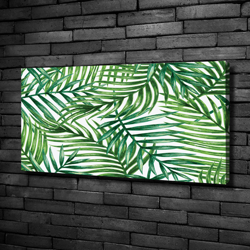 Leaves Of Palm - Wrapped Canvas Print, 50cm H x 100cm W