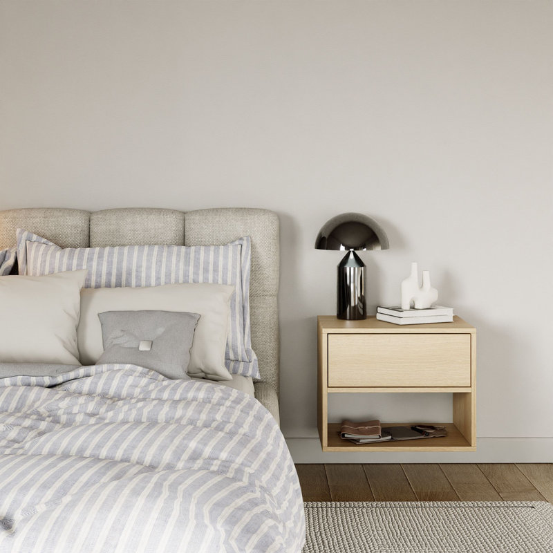 50cm W Manufactured Wood Bedside Table