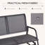 Banc oscillant extérieur 2 personnes avec toile respirante Outsunny-1072537643
