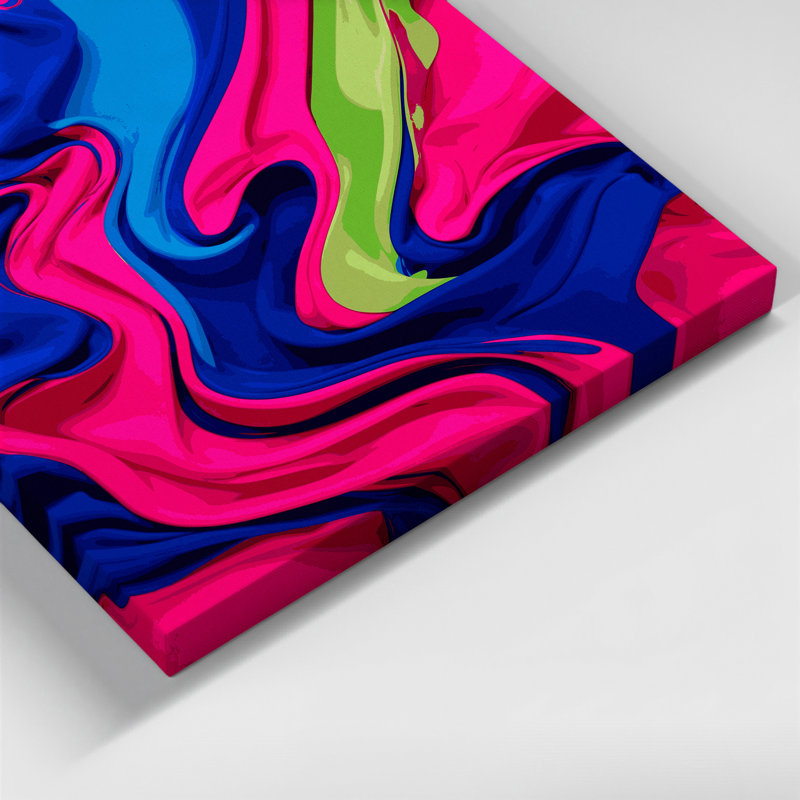 Art abstrait sur toile 57, H 30 po x l 20 po
