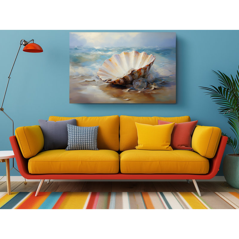Reproduction de peinture à l'huile de coquillage sur toile, décoration murale moderne pour la maison et le bureau, reproduction de peinture