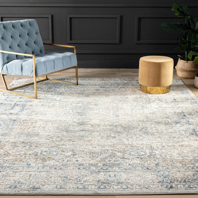 Tapis bleu / gris Tonio