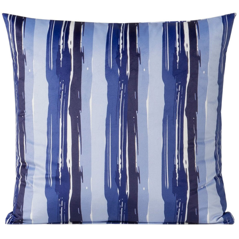 Guriy Striped Polyester Throw Pillow, 16" x 16"