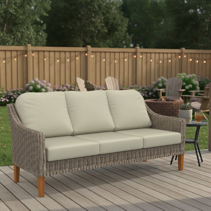 Outdoor Sunbrella® 3 Seater Sofa Cushions, Canvas Canvas Sunbrella® Canvas