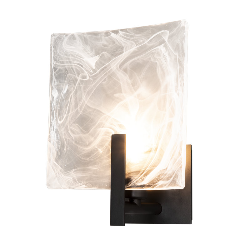 Applique murale de salle de bain l 10 po Arc, Noir