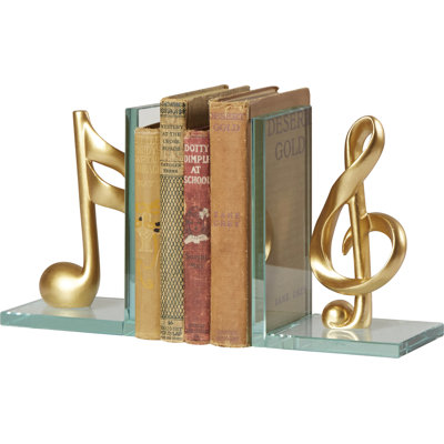 Serre-livres en verre musical Christos