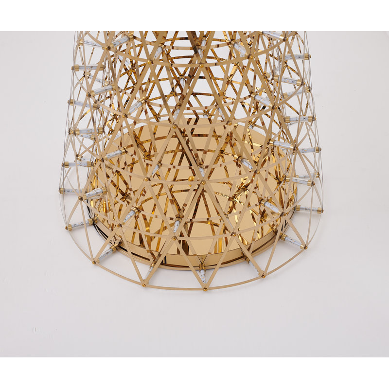 63" LED Column Floor Lamp, Gold