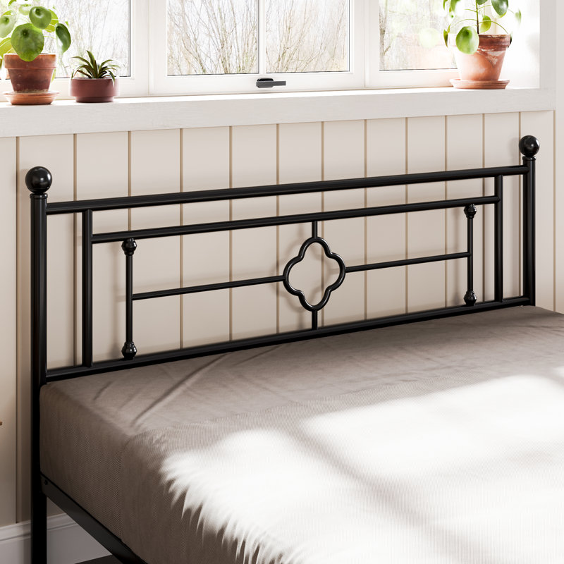 Erberto Platform Bed, Queen, Black