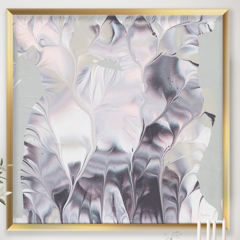 «Light and Shadow I», reproduction sur toile encadrée, Cadre doré, H 16 po x l 16 po x P 1 po