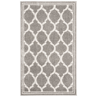 Ammundsen Geometric Dark Gray/Beige Area Rug