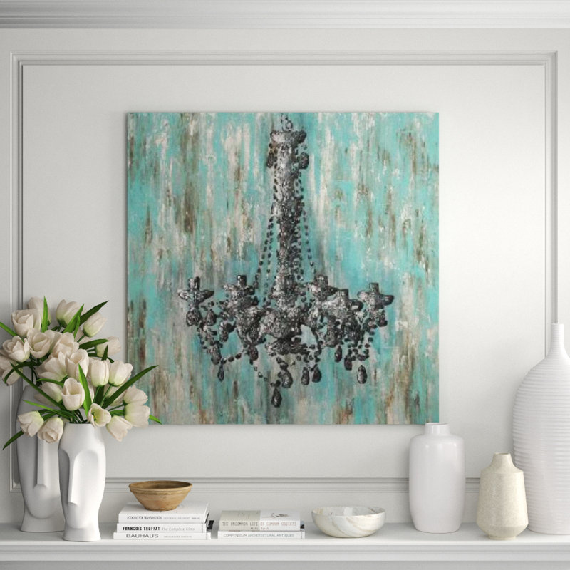 Chandelier I Print, Hand Painting