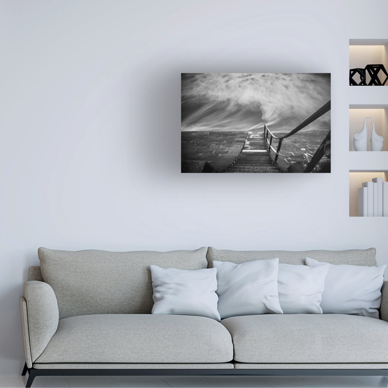 Art clément Delarue sur la mer, H 12 po x l 19 po